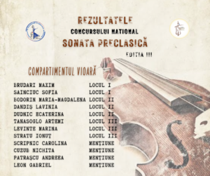 Rezultate Sonata preclasica 2025 -2