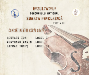 Rezultate Sonata preclasica 2025 -3